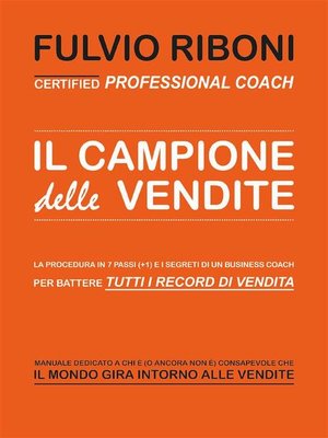 cover image of Il Campione delle Vendite